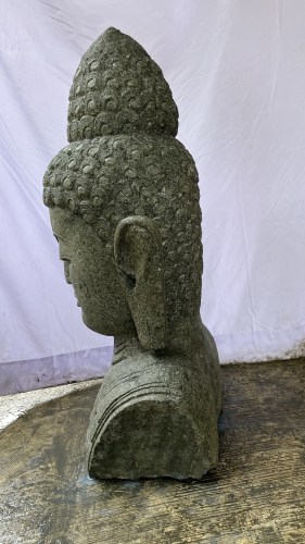 BUDDHA BUST GREENSTONE 100 CM B RIGHT